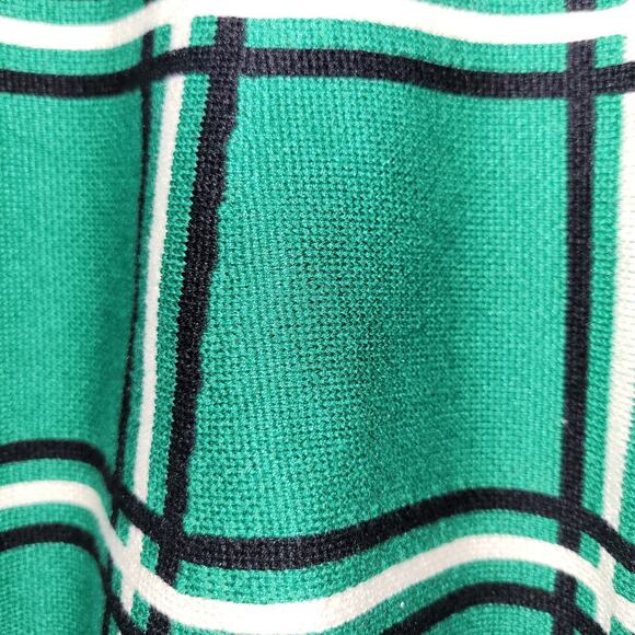 Classic Concepts Los Angeles Green Plaid A-Line Skirt Women’s Size L Preppy - Picture 5 of 7